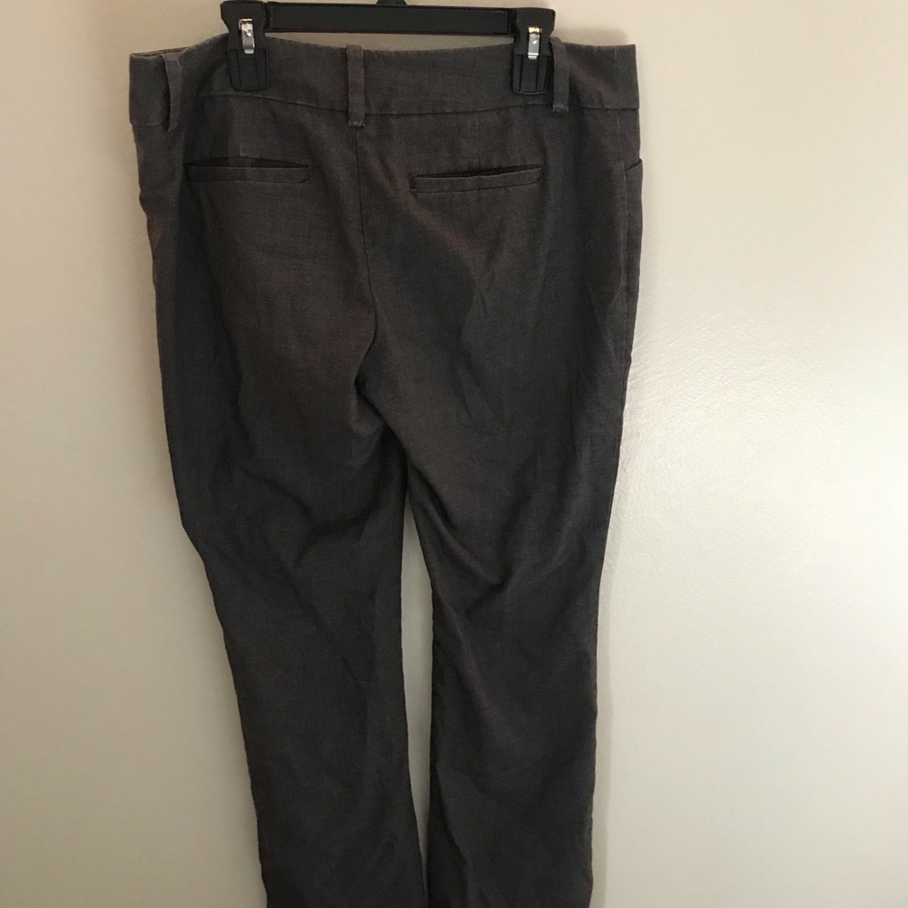 Women gray slacks